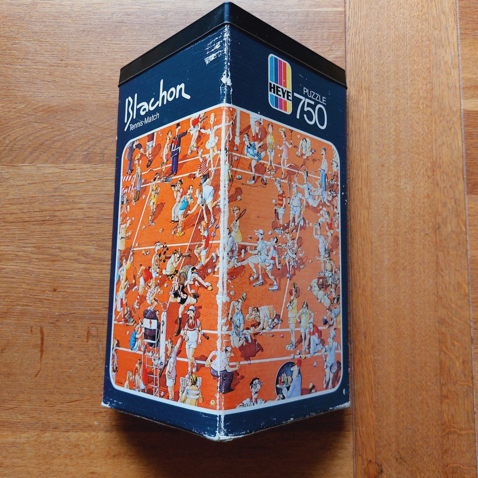 Vintage Heye Blachon "Tennis-Match" Puzzel (1979), Ophalen of Verzenden, 500 t/m 1500 stukjes, Gebruikt, Legpuzzel