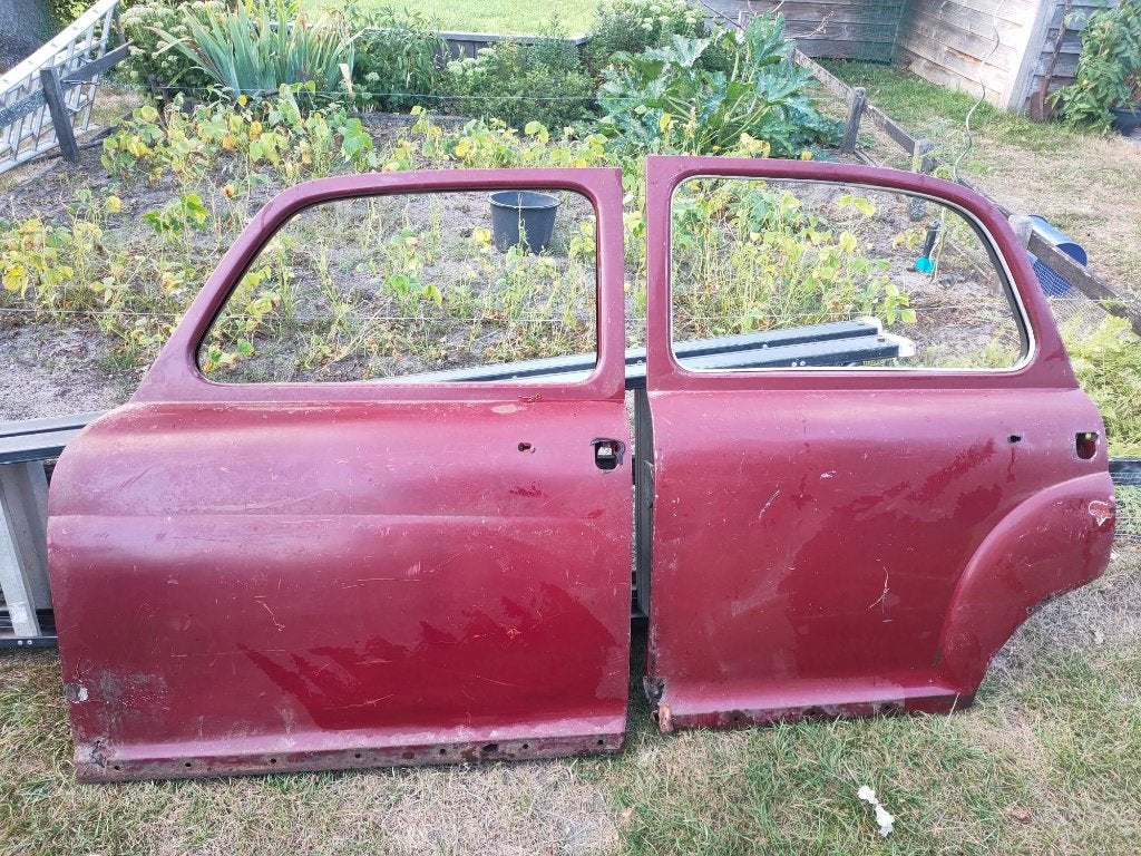 w120 ponton voor en achterdeur links 1959, Ophalen, Achter, Mercedes-Benz, Motorkap
