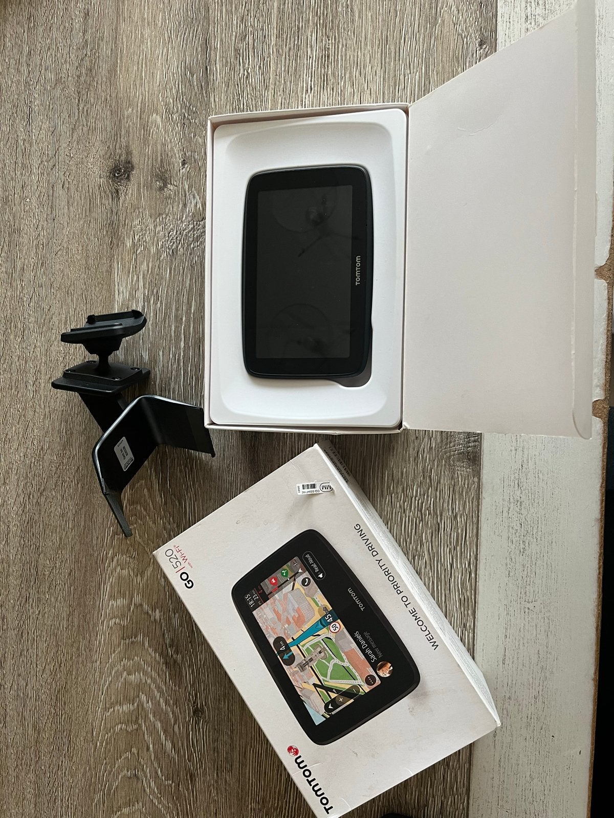 TomTom GO 520 GPS Navigatiesysteem met Doos en Accessoires, Auto diversen, Autonavigatie, Ophalen, Zo goed als nieuw