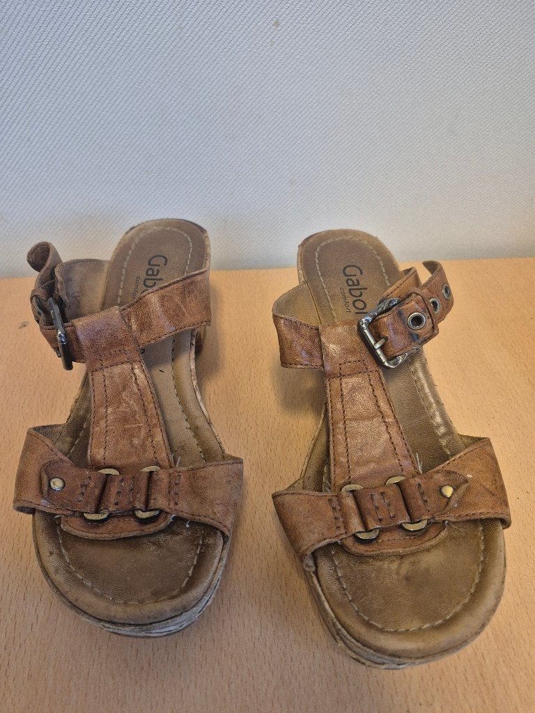 Slippers Gabor bruin maat 38, Slippers, Bruin, Gabor, Ophalen of Verzenden