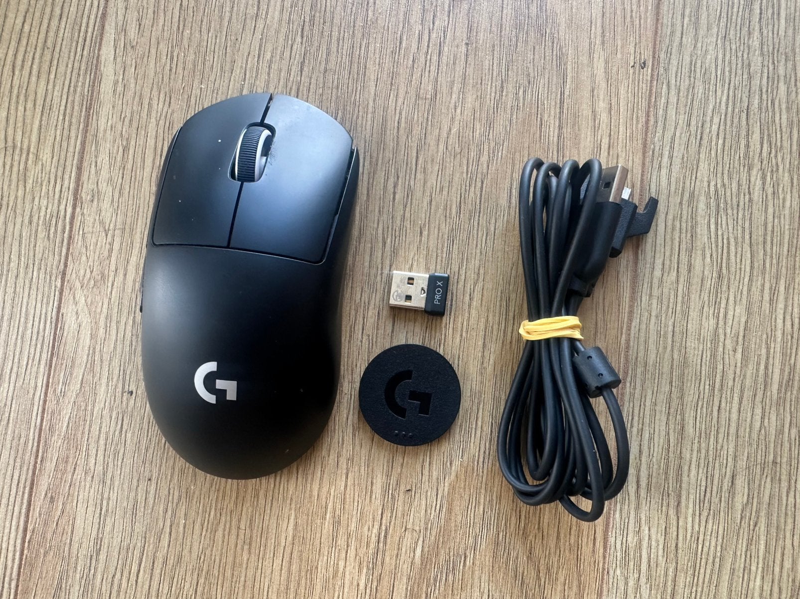 Logitech G Pro X Superlight Zwart Compleet Met Toebehoren!!!, Ophalen of Verzenden, Zo goed als nieuw