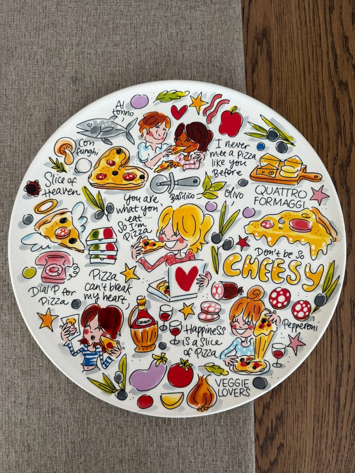 Pizzabord Blond Amsterdam, Huis en Inrichting, Ophalen, Zo goed als nieuw, Aardewerk