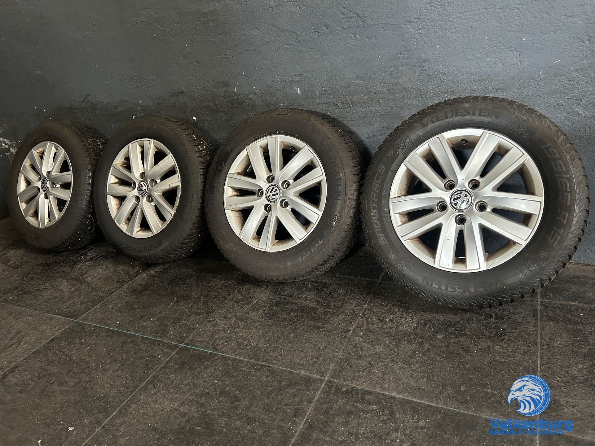 7-8mm! Originele VW Caddy Kemora 15 inch velgen 5x112 winter