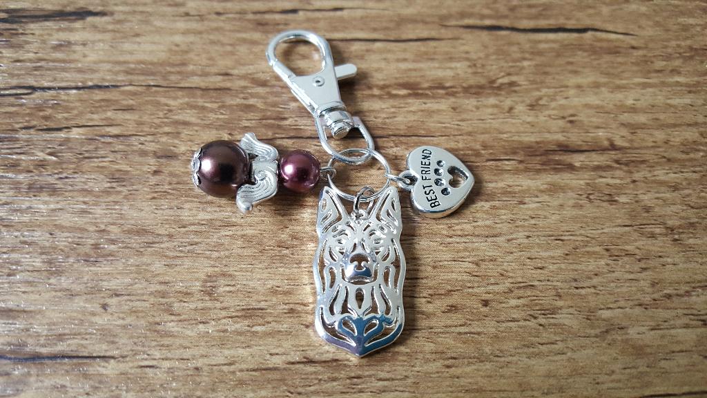 (Tas) Hanger Kelpie silver plated met beschermengeltje, Verzenden, Nieuw, Hanger