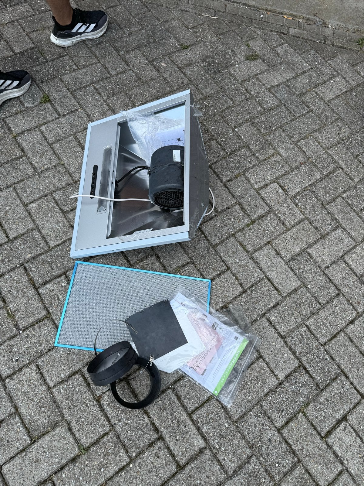 IKEA Luftig RVS afzuigkap - Nieuw, Ophalen, Gebruikt, Minder dan 200 m³ per uur, Onderbouw afzuigkap