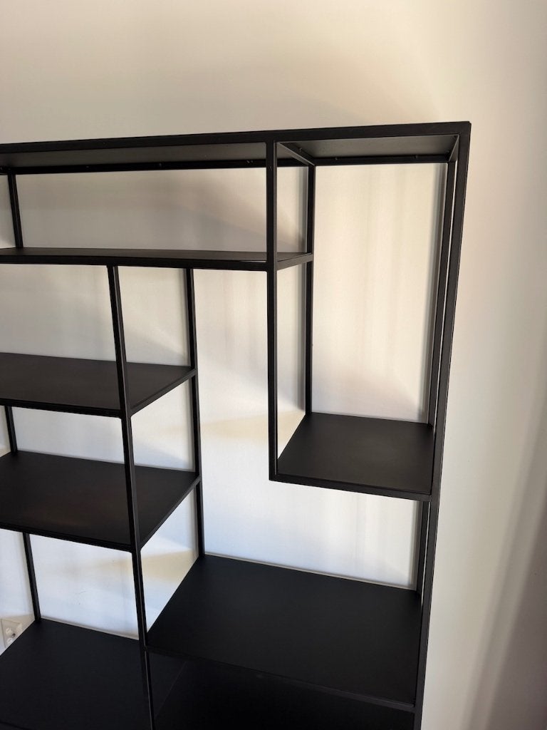 Foto 5 van Stalen zwarte vakkenkast, RAL9005, afm. 180x180x35cm