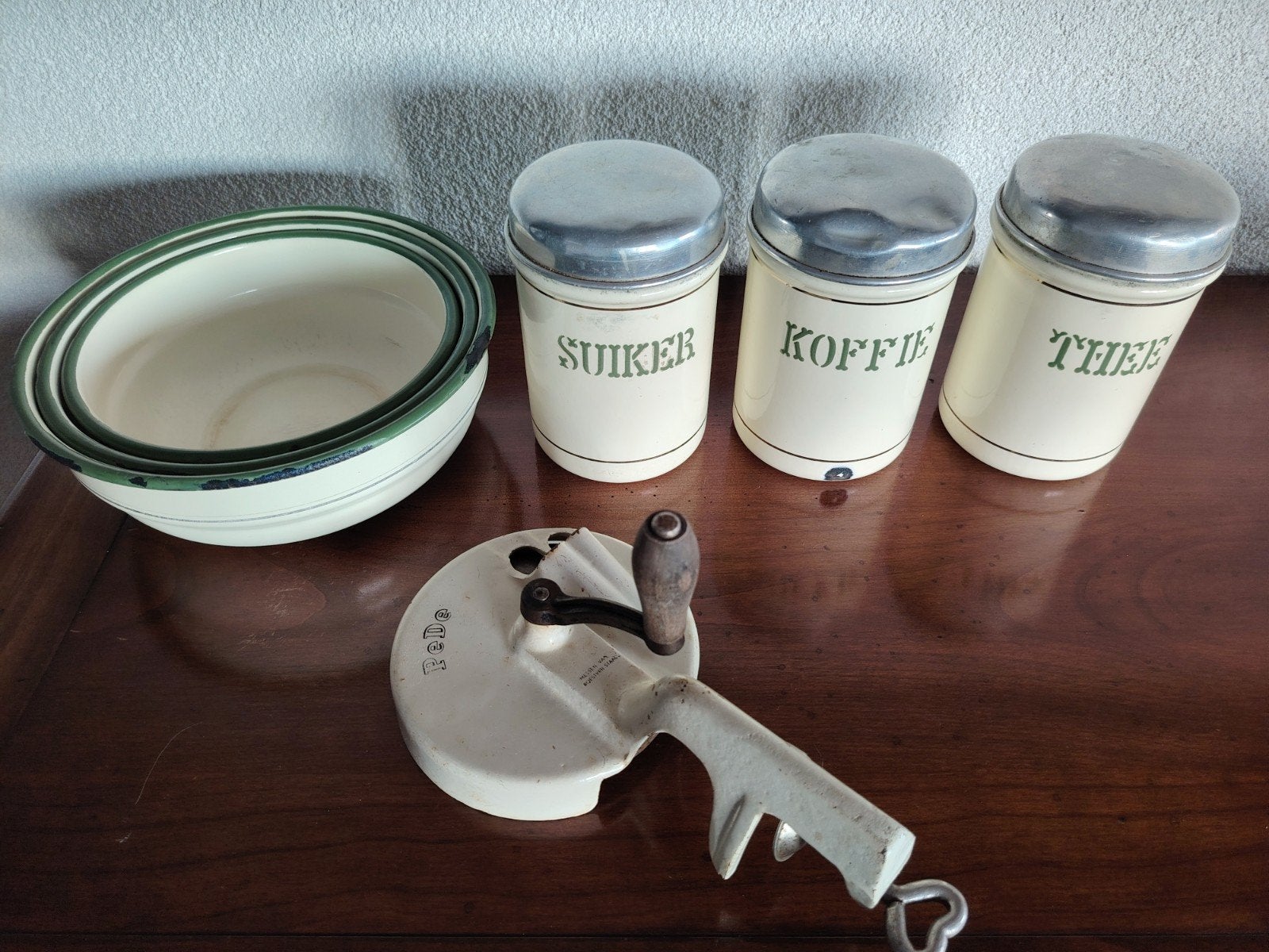Vintage Emaile, Antiek en Kunst, Antiek | Keukenbenodigdheden, Ophalen