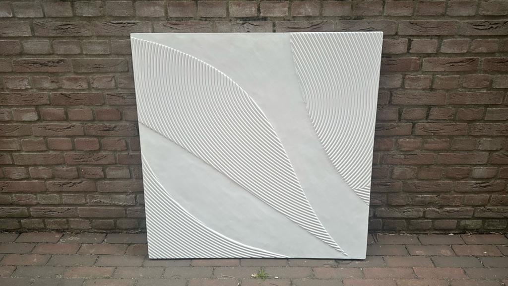 Schilderij Wit 89 X 89 cm (OP=OP!), Antiek en Kunst, Kunst | Schilderijen | Abstract, Ophalen