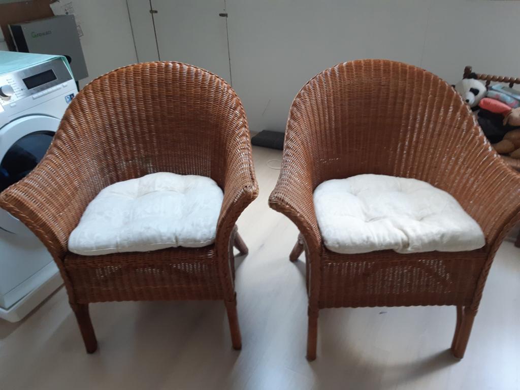 2 rotan stoelen., Ophalen