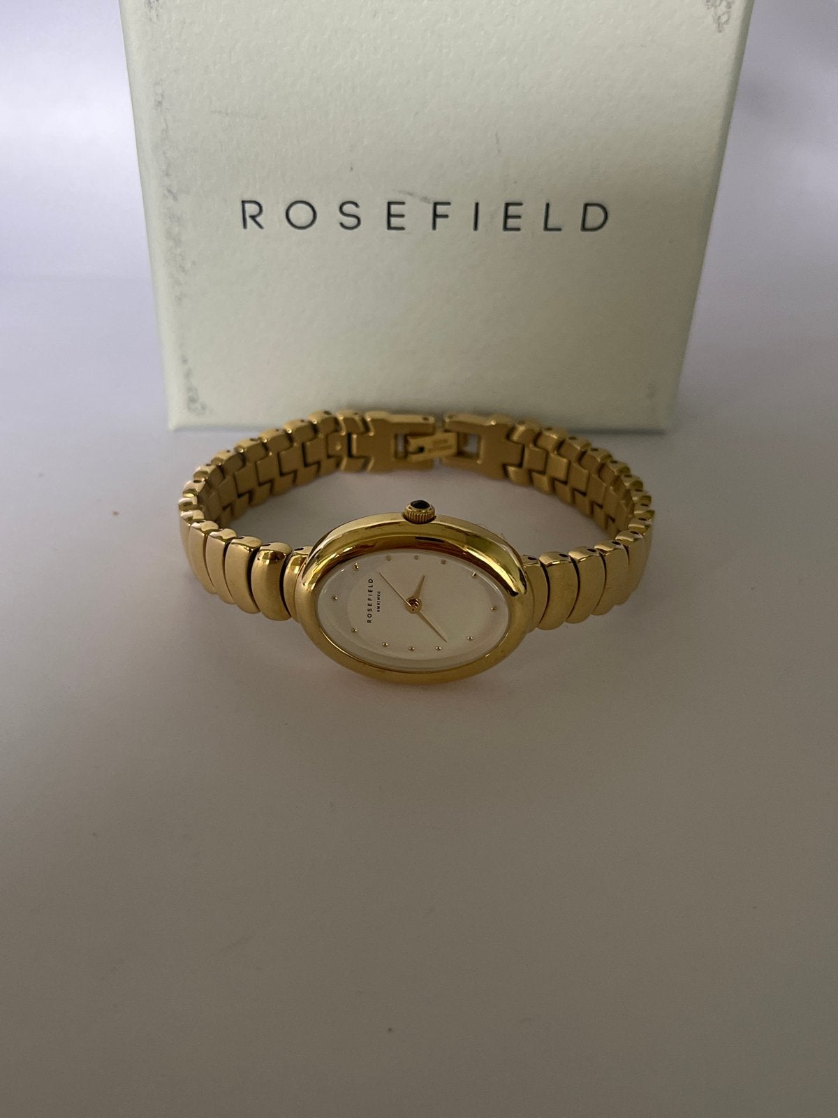 Rosefield horloge goudkleurig - nieuw, Overige merken, Staal, Staal, Polshorloge