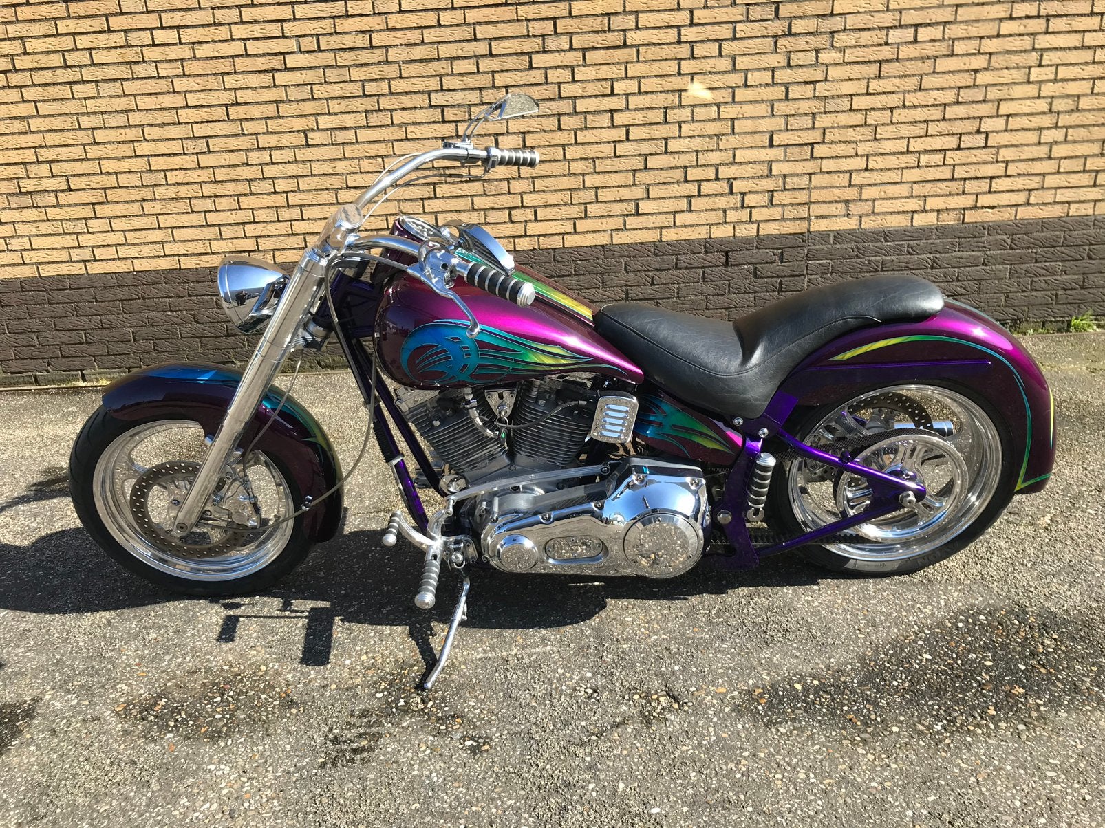 Te Koop Harley Davidson Eigenbouw BJ 2000 met Nl kenteken, Motoren, 2 cilinders, Occasion, Particulier, Meer dan 35 kW