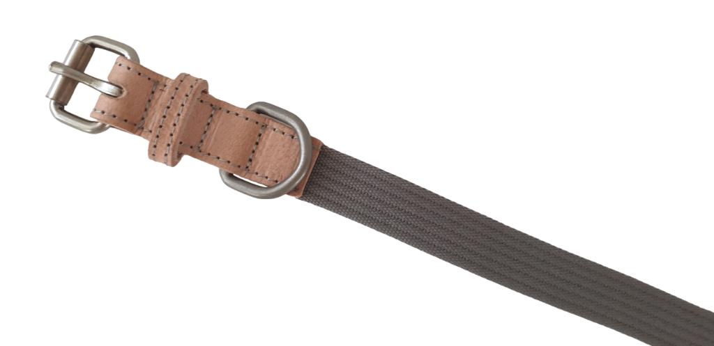 ANIMAL BOULEVARD Halsband Nek 37-45 cm Naturel-Grijs -45%!!!, Ophalen of Verzenden, Handgemaakt, Nieuw