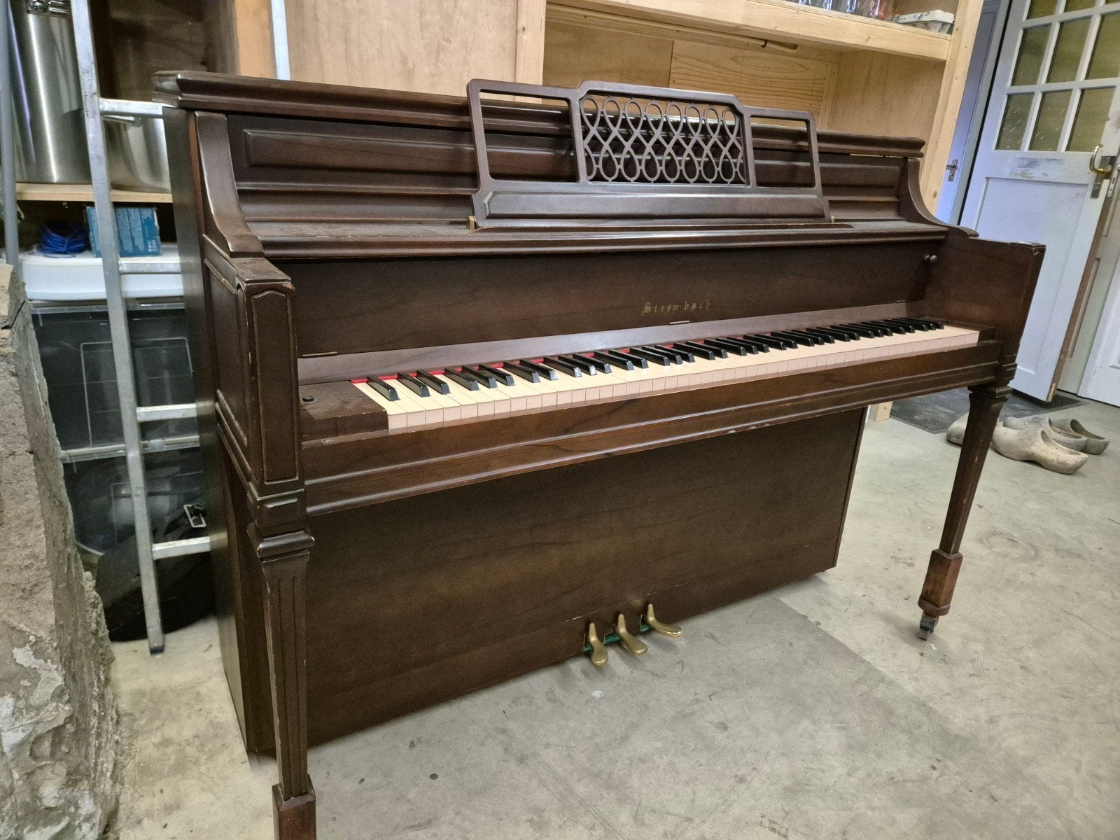 Antieke Steinbach piano, Ophalen, Gebruikt, Bruin, Piano