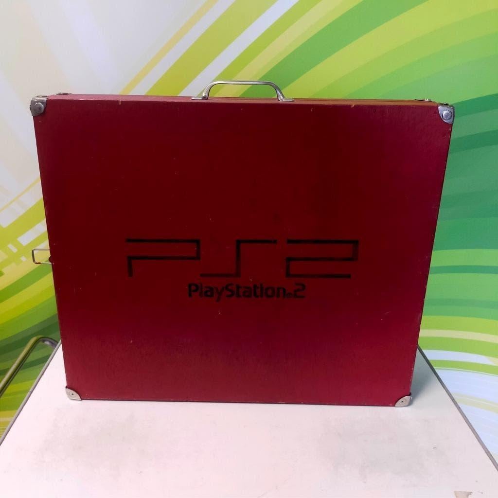 Vintage houten kist gebruikt voor Playstation 2, Ophalen, Minder dan 50 cm, Gebruikt, Minder dan 50 cm