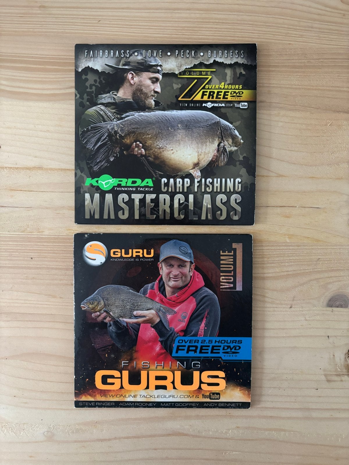 Korda Carp Fishing Masterclass & Guru Fishing Gurus DVD's, Cursus of Instructie, Engels, Alle leeftijden, Engels