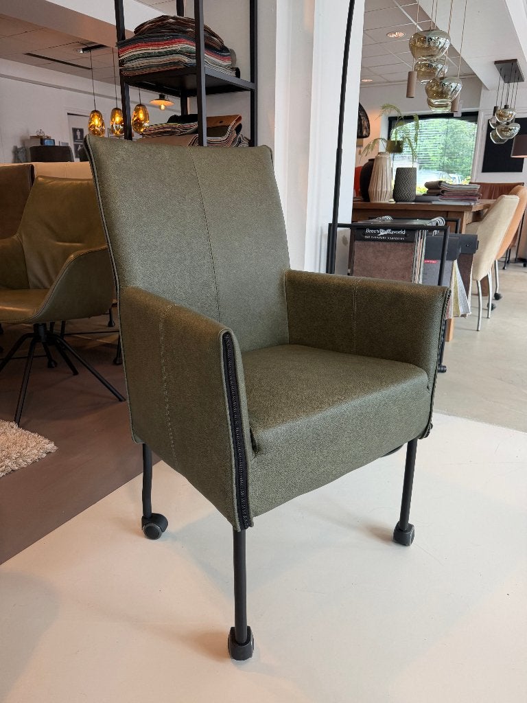 Leren eetkamerstoel Freek XL set van 6 | Woonloods Dongen
