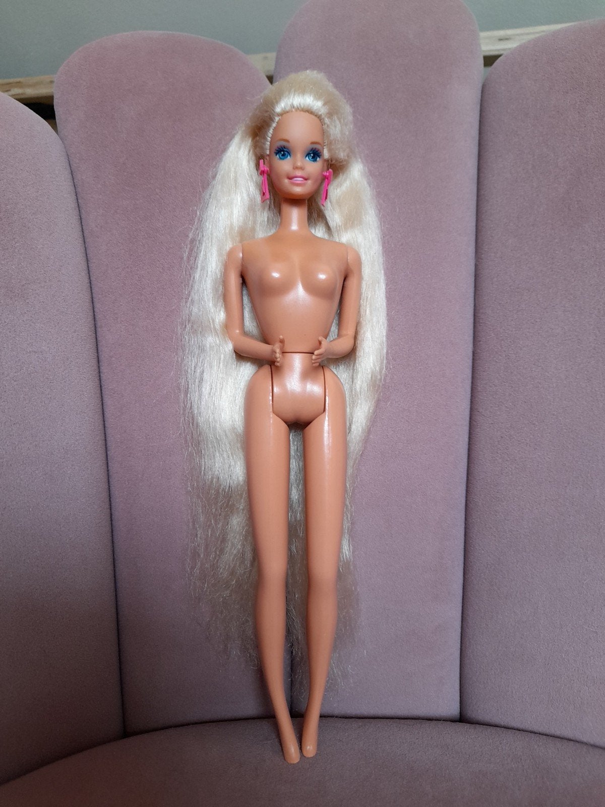Vintage Barbie Totally Hair 1992, Verzamelen, Ophalen of Verzenden, Zo goed als nieuw, Fashion Doll