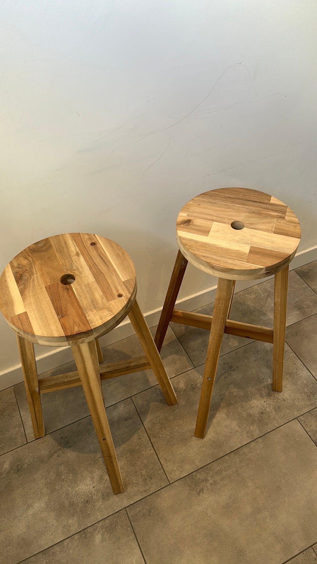 Barkrukken 2x Ikea, 2 krukken, Ophalen, Zo goed als nieuw, 60 tot 90 cm