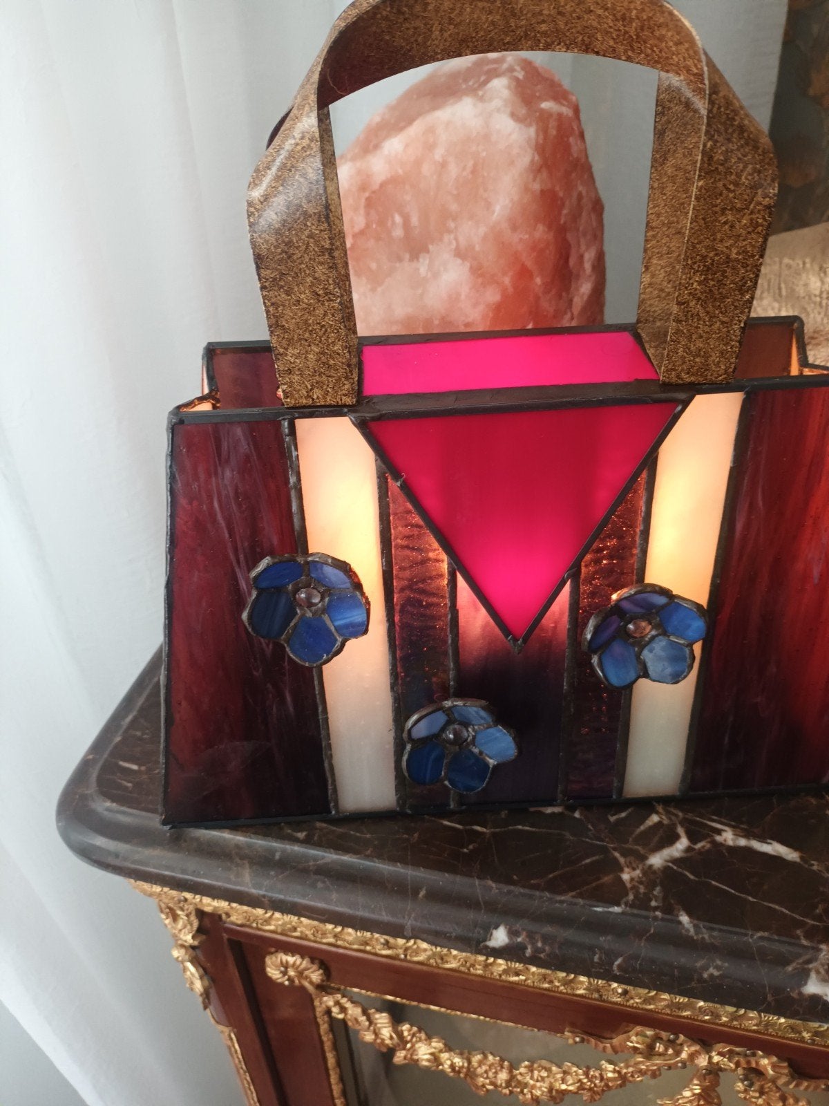 Prachtige  tiffany lamp handtas, Antiek en Kunst, Ophalen