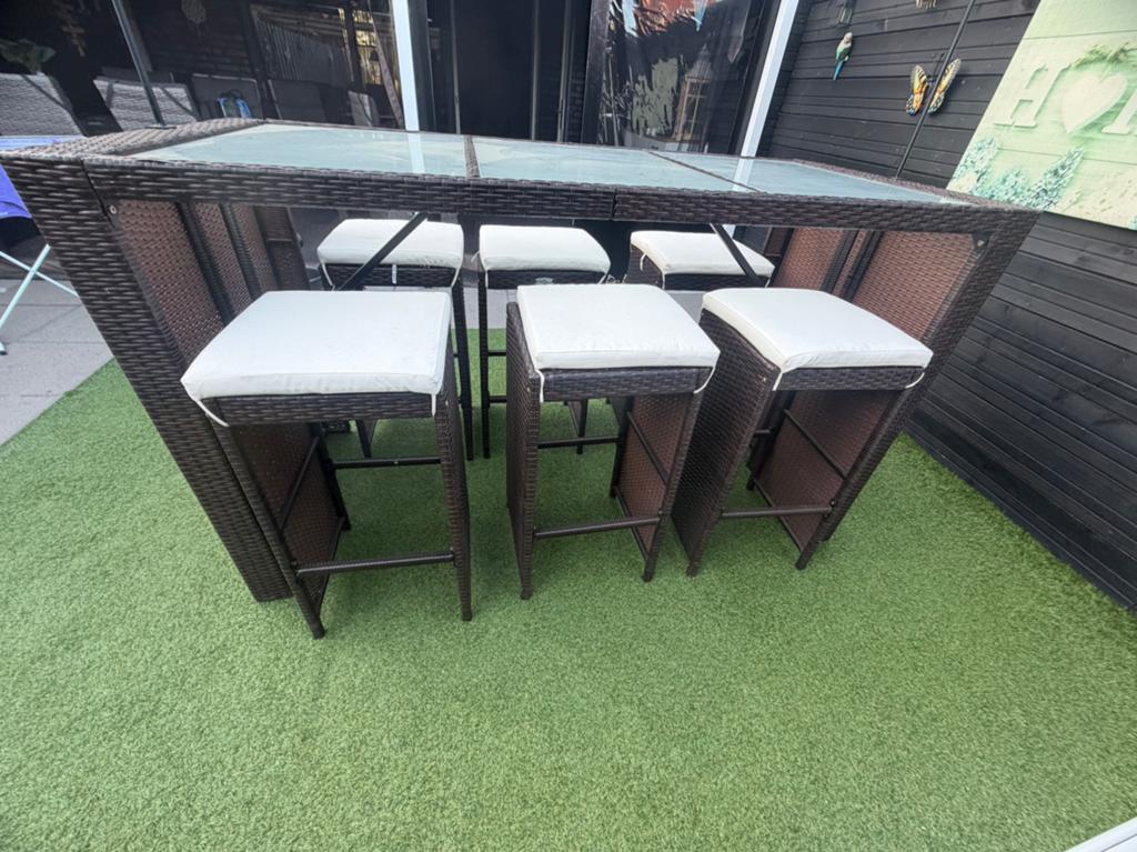 Bar tafel, Tuin en Terras, Tuinsets en Loungesets, Ophalen of Verzenden, Zo goed als nieuw