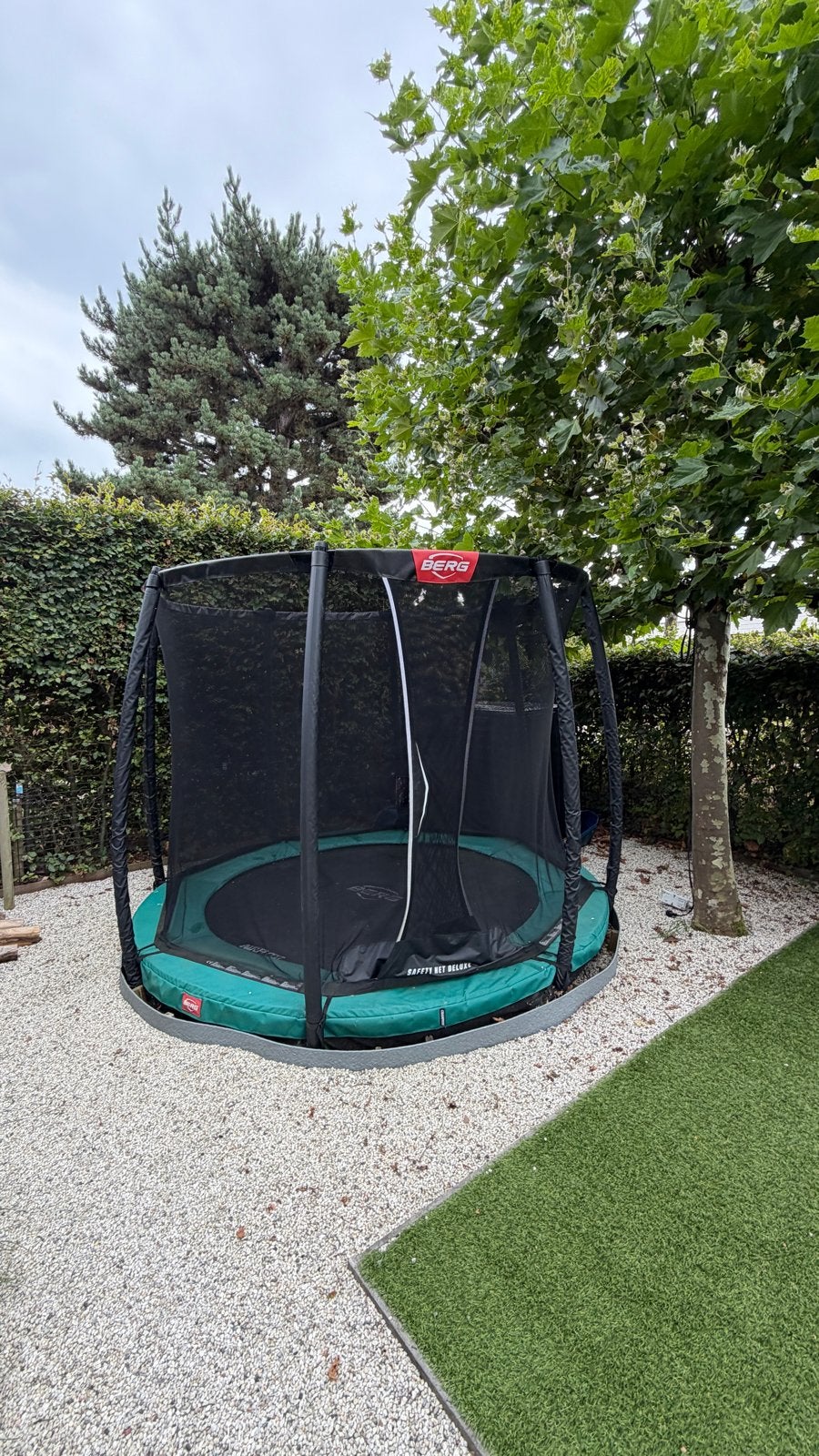 BERG Champion InGround 270 + Safety Net Deluxe, Ophalen, Gebruikt