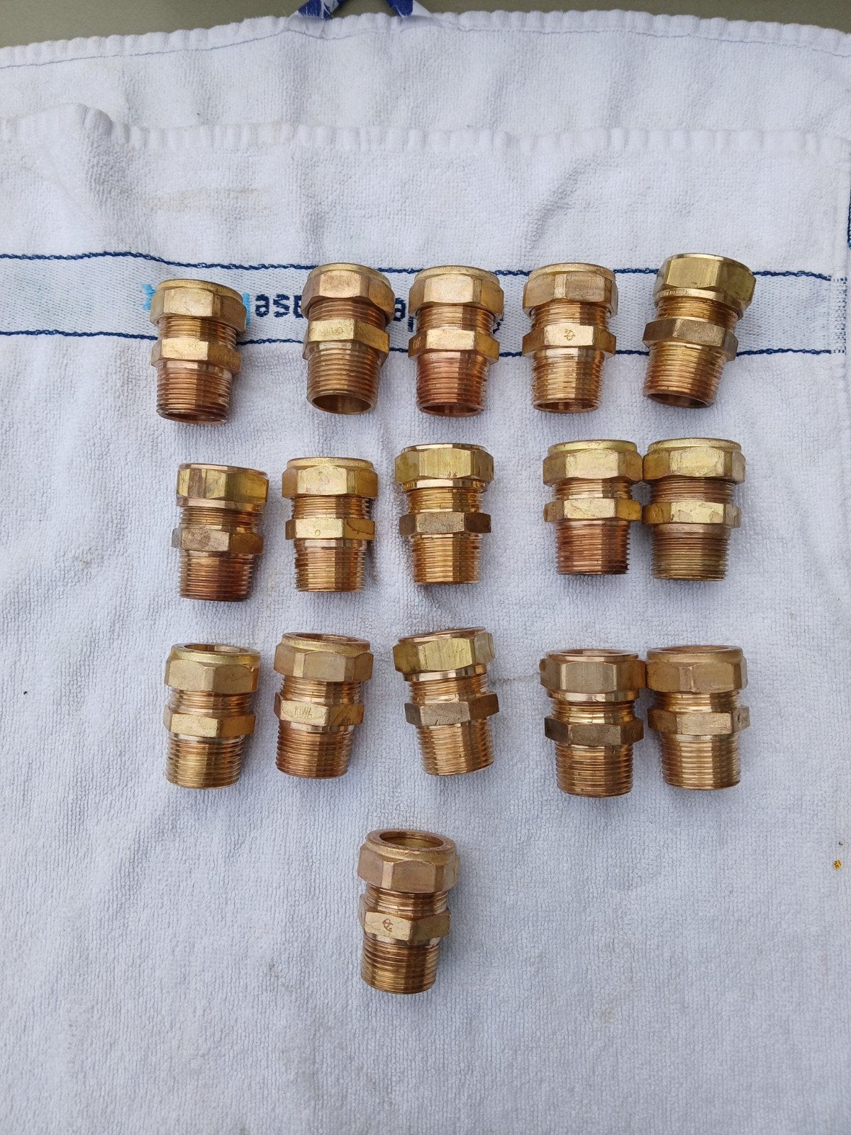 Knelkoppelingen puntstuk 22mm x 3/4 buitendraad( 16 stuks), Ophalen of Verzenden, Nieuw, Koper, Overige typen