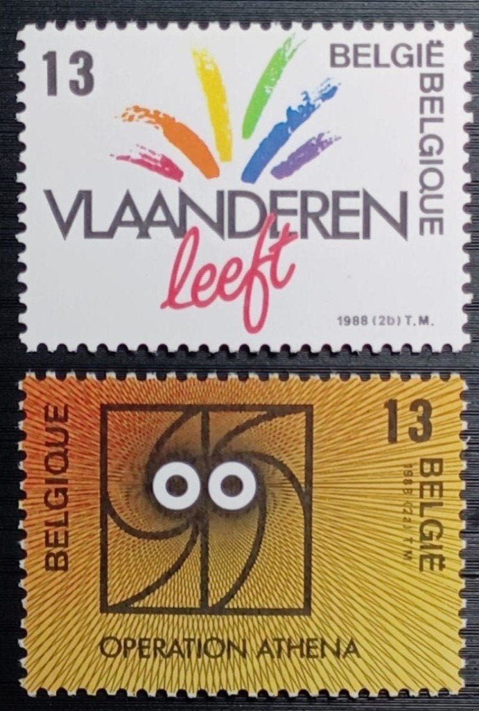 België 1988 - OBP 2277-2278 - Dynamiek van de gewesten, Frankeerzegel, Ophalen of Verzenden, Postfris, Postfris