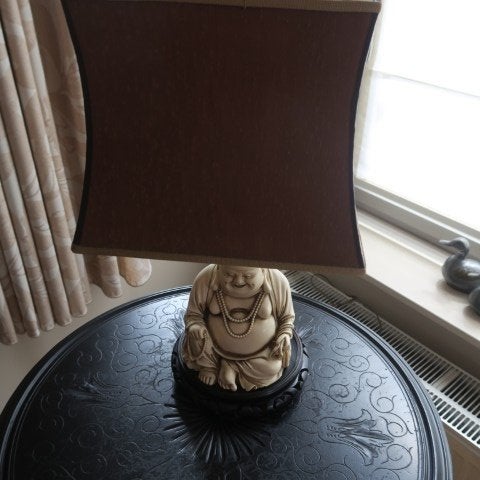 Lampadair met Boeddha beeld, Ophalen of Verzenden