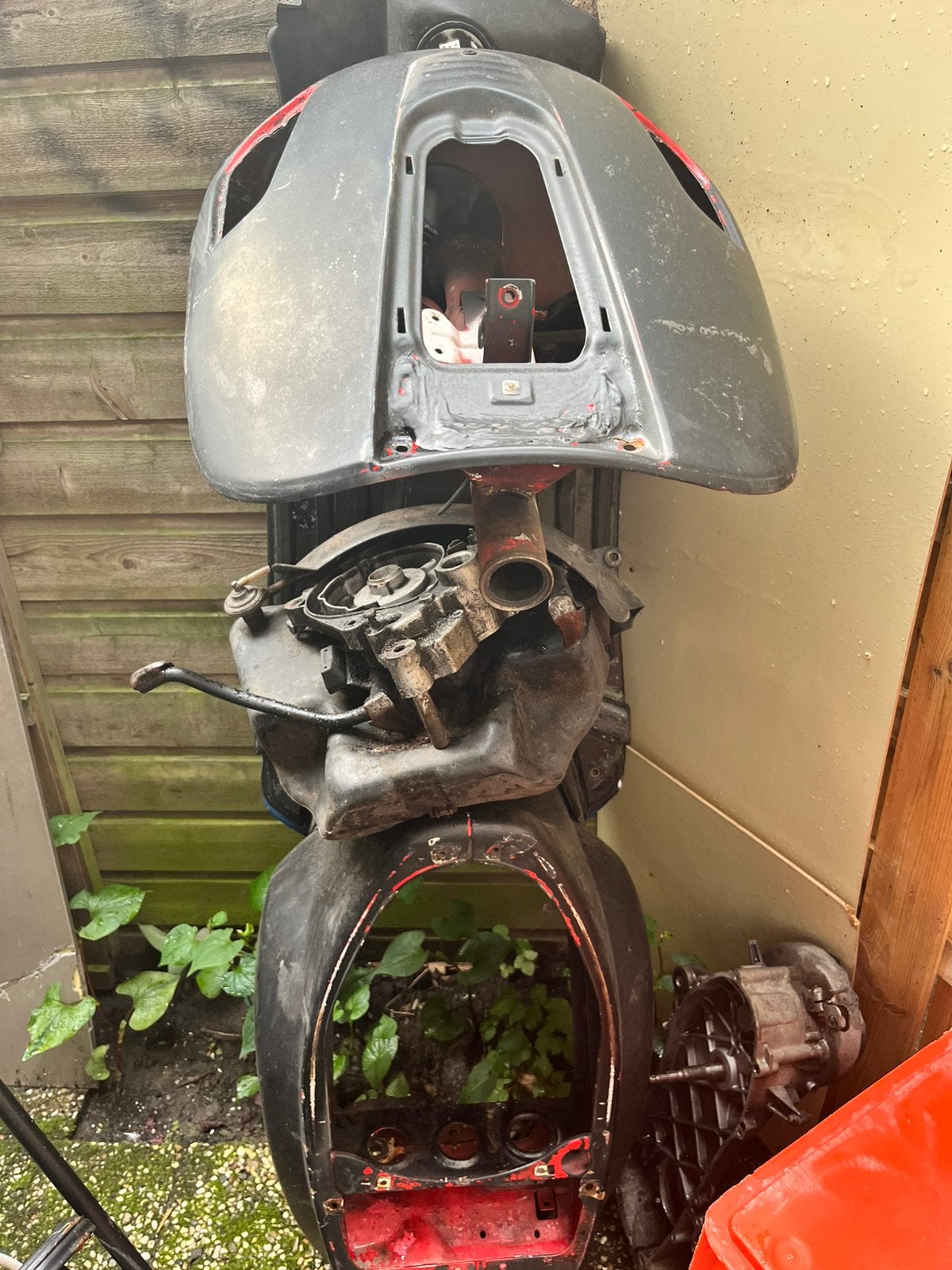 Vespa s fram geen numer, Ophalen, Zo goed als nieuw, Accu, Achterlicht