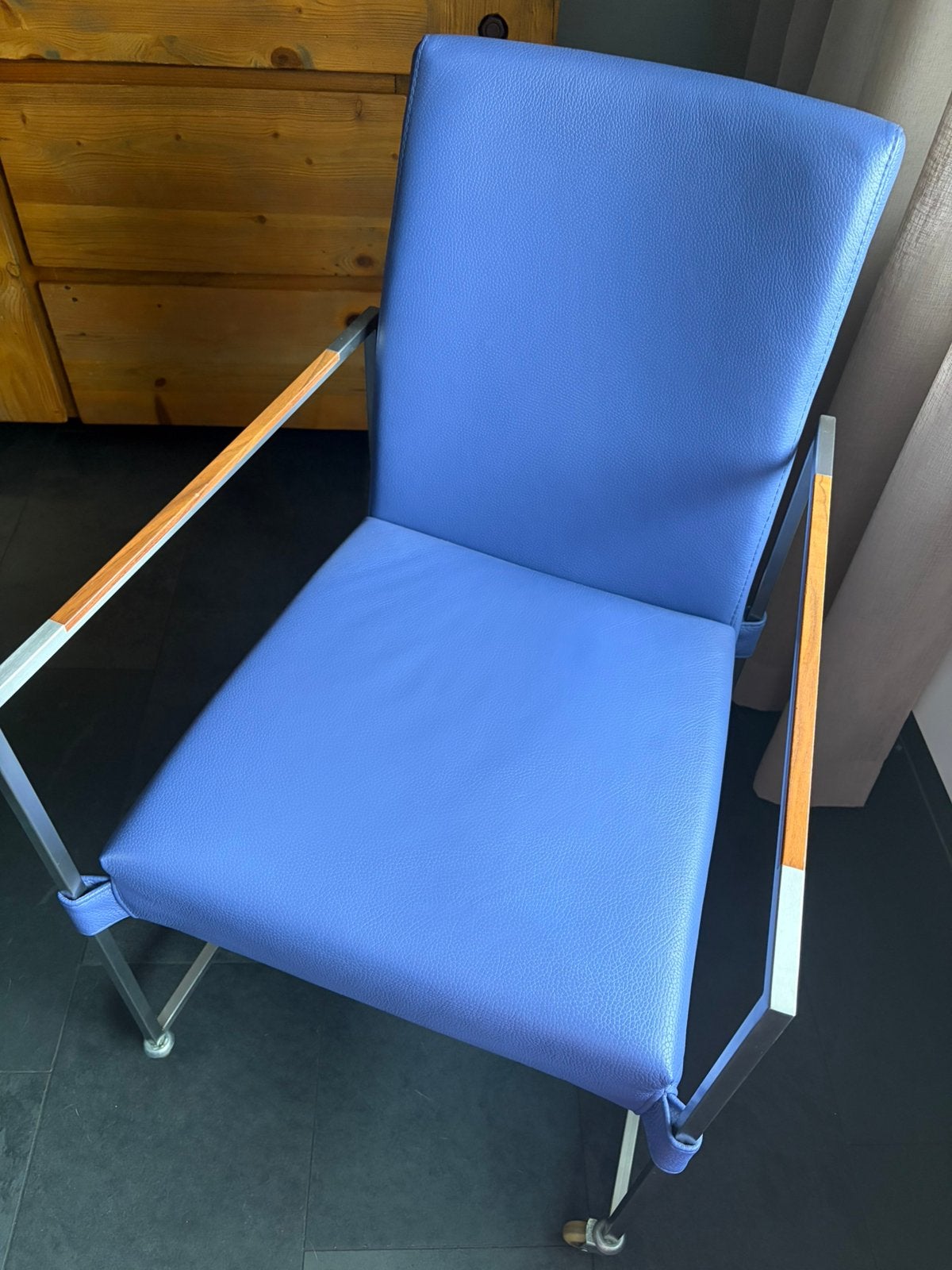 Bert Plantagie Eetkamerstoelen, lavendel, 7 stuks, Huis en Inrichting, Fauteuils, Ophalen, Minder dan 75 cm, Leer, Zo goed als nieuw