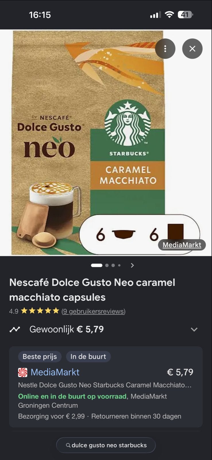 Nescafé Dolce Gusto Neo Caramel Macchiato cups (nieuw), Witgoed en Apparatuur, Ophalen, Koffiepads en cups, Overige modellen, Nieuw