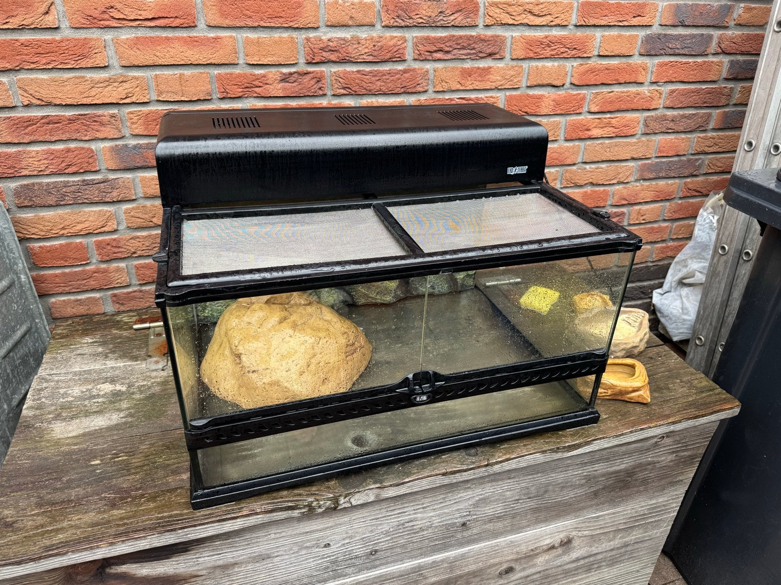 Exo terra terrarium 60x45x30, Ophalen, Zo goed als nieuw, Terrarium of Paludarium