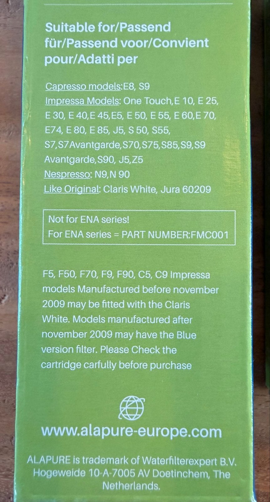 Nieuwe ALAPURE FMC002 Waterfilters voor Koffiemachines (3 st, Ophalen of Verzenden, Nieuw