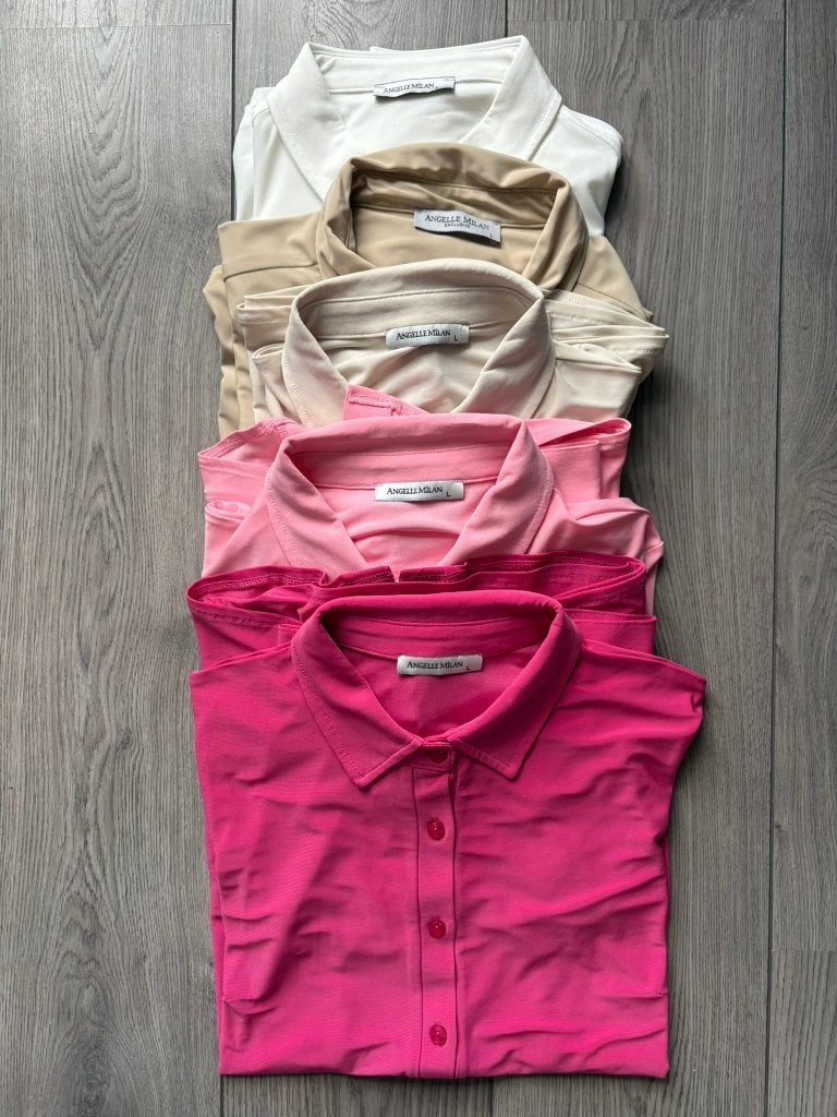 5x angelle milan blouse maat L, Kleding | Dames, Ophalen of Verzenden, Gedragen, Maat 42/44 (L), Overige kleuren