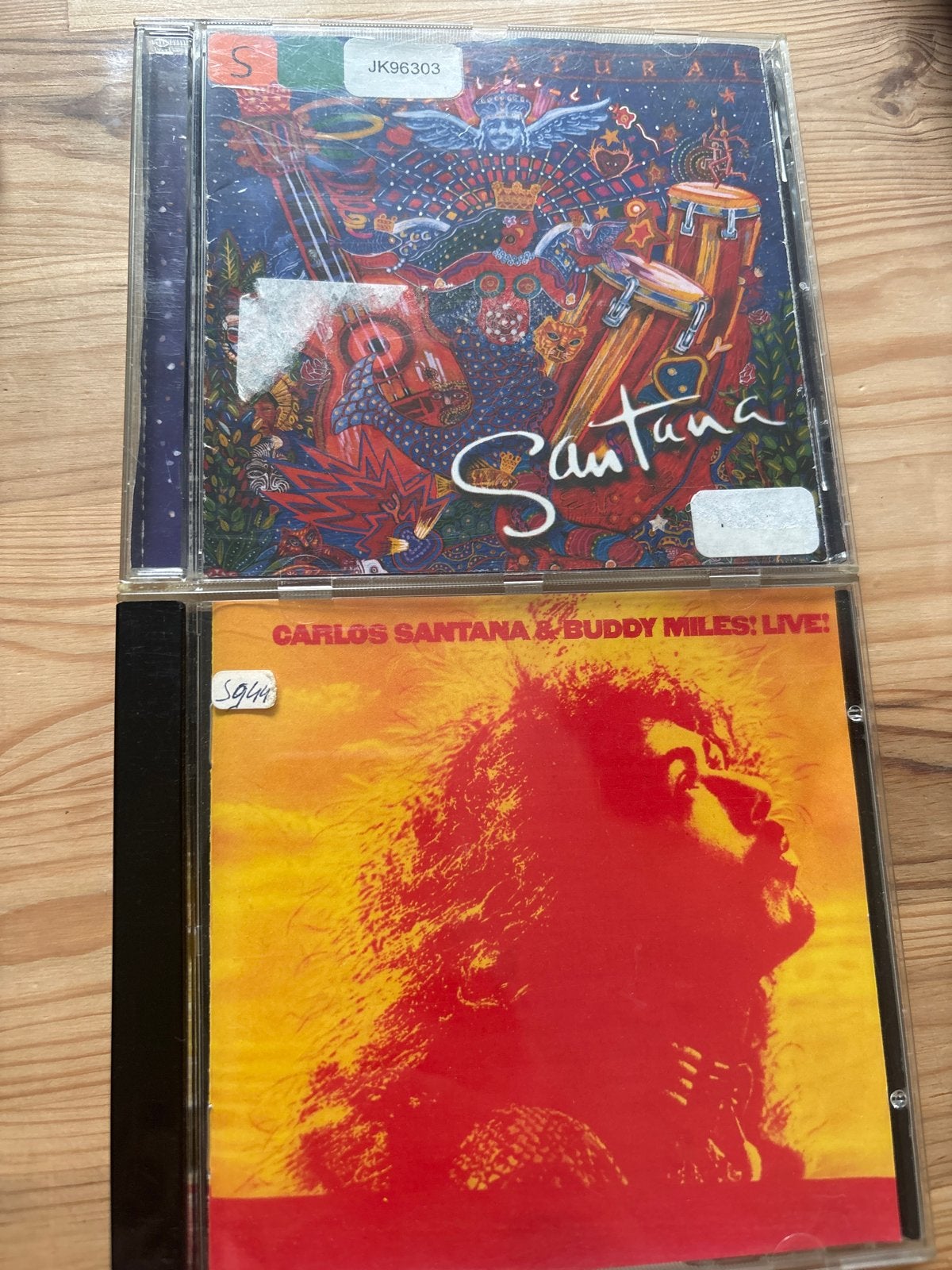 Santana CD's: Supernatural & Carlos Santana & Buddy Miles, Rock, Gebruikt, Ophalen of Verzenden, Inclusief doosje