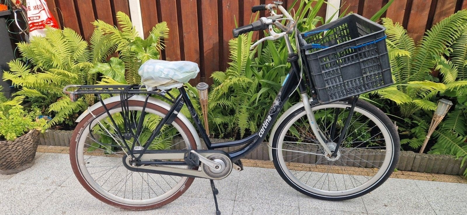 Cortina 51 Dames fiets met mandje, 50 tot 53 cm, Ophalen, Gebruikt, Trommelrem