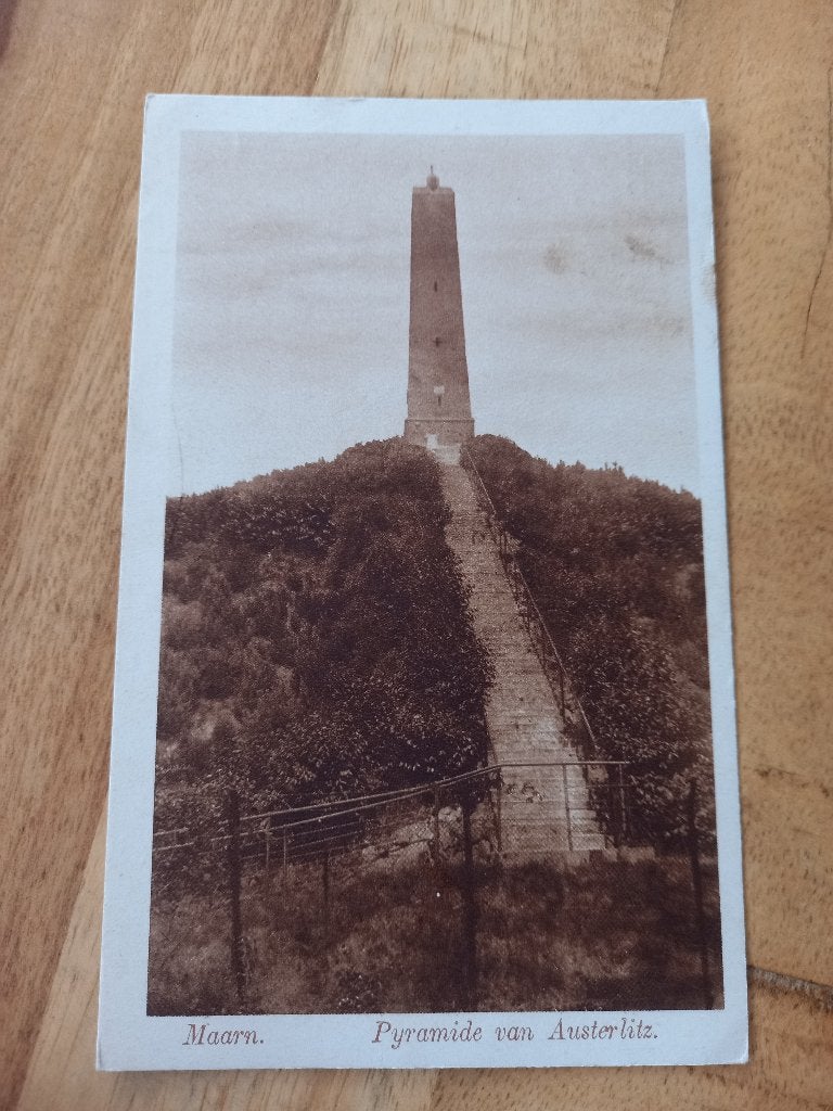Maarn, Pyramide van Austerlitz 1929, Verzamelen, Ophalen of Verzenden, 1920 tot 1940, Gelopen, Utrecht