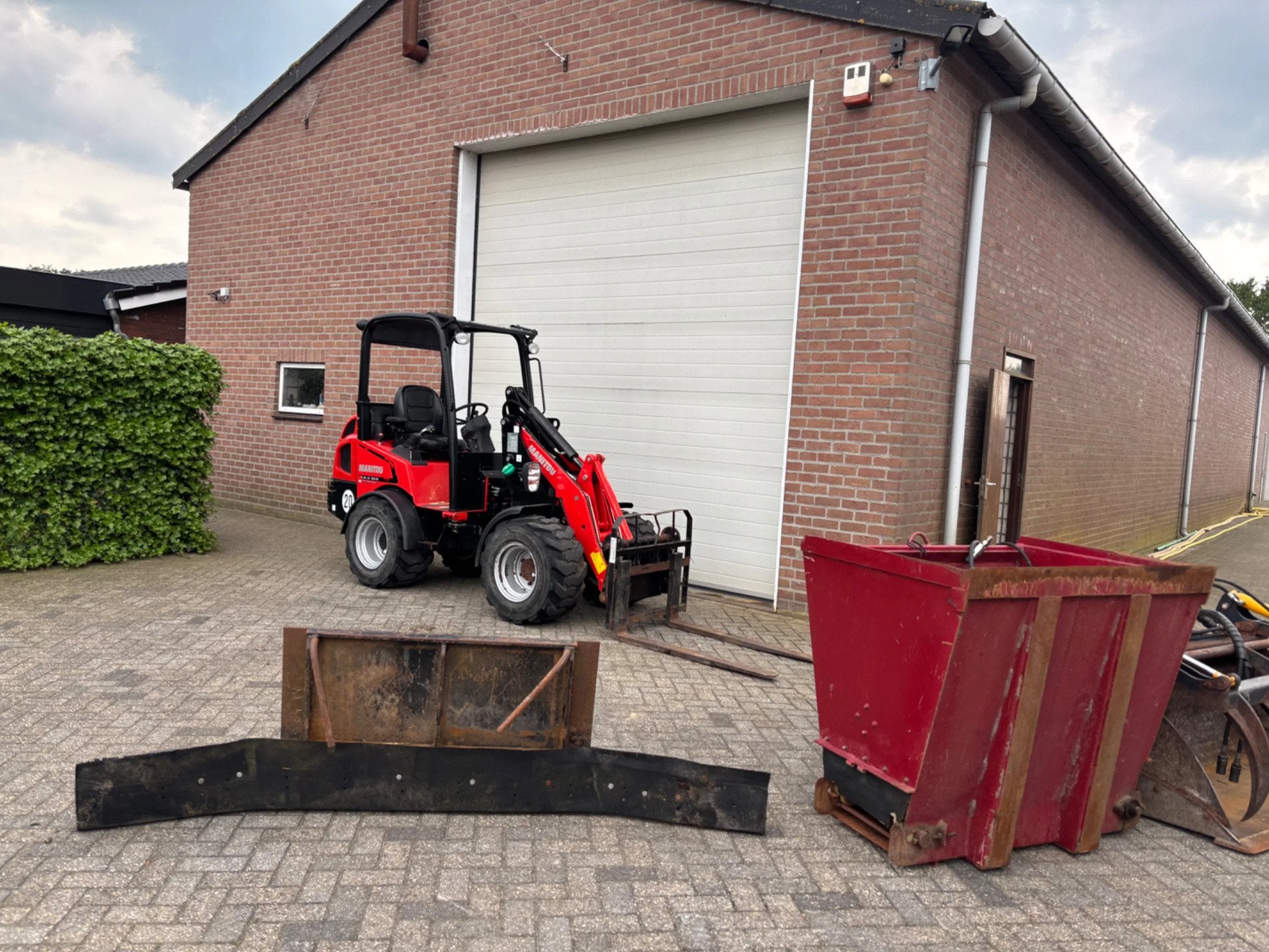 Manitou MLA3-35H kniklader shovel 4 Aanbouwdelen! (bj 2020), Wiellader of Shovel