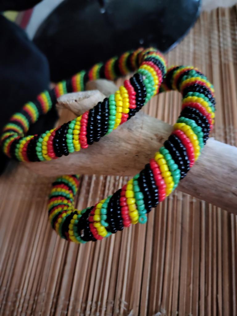 Afrikaanse armbanden voor Heren/Dames, Ophalen of Verzenden, Zo goed als nieuw, Zilver, Overige materialen