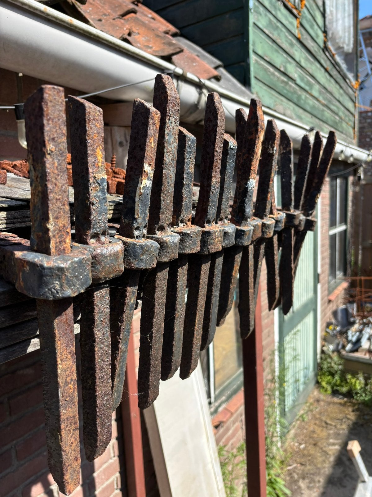 Antieke muurankers, Doe-het-zelf en Verbouw, IJzerwaren en Bevestigingsmiddelen, Ophalen, Gebruikt, 250 mm of meer