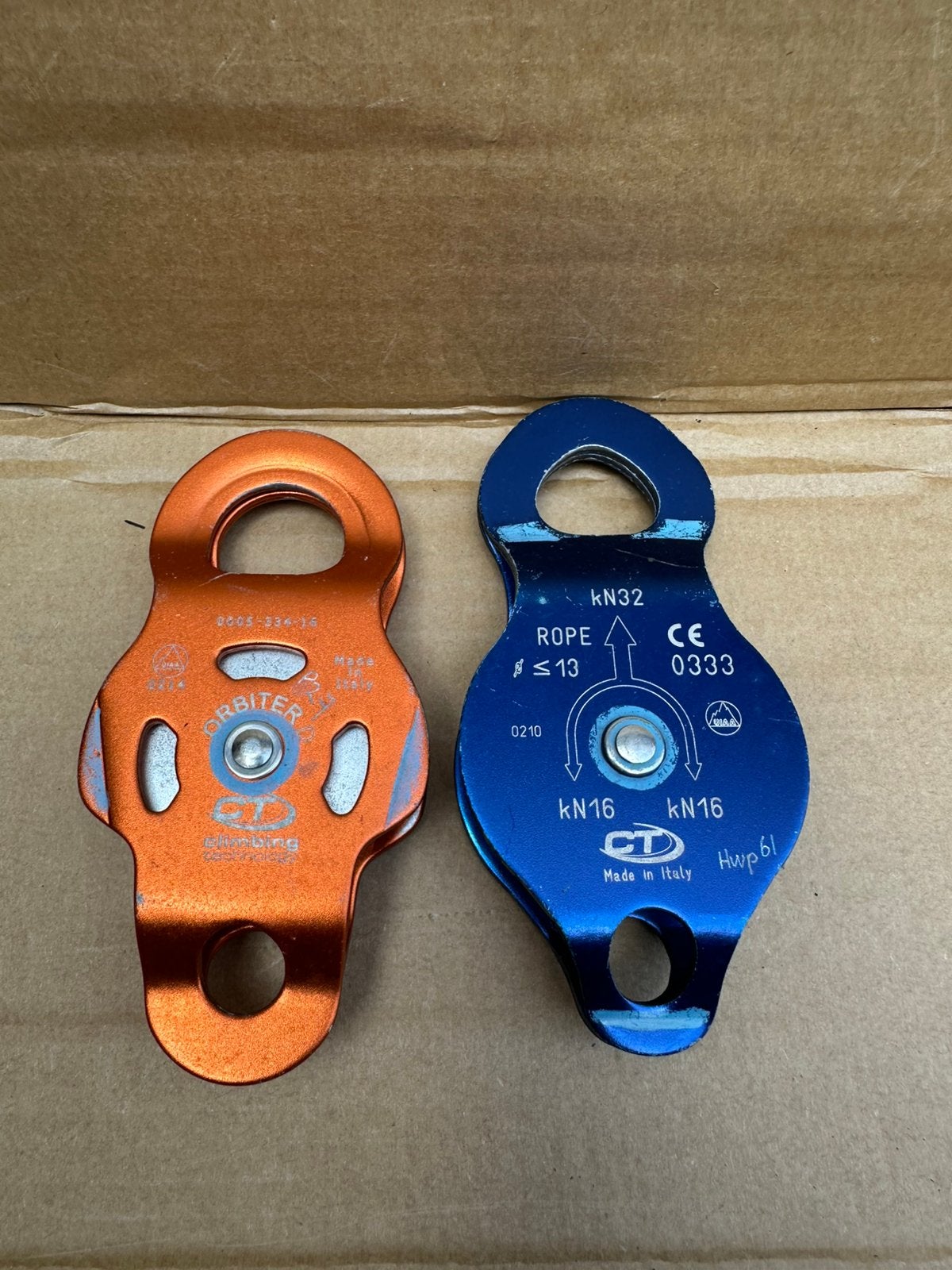 CT Orbiter pulleys, Sport en Fitness, Klimsport, Ophalen of Verzenden, Zo goed als nieuw, Klimsport-accessoire