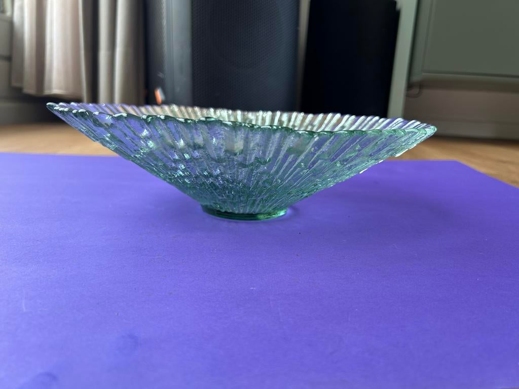Vintage glazen schaal - Iittala Ultima Thule stijl, Ophalen of Verzenden
