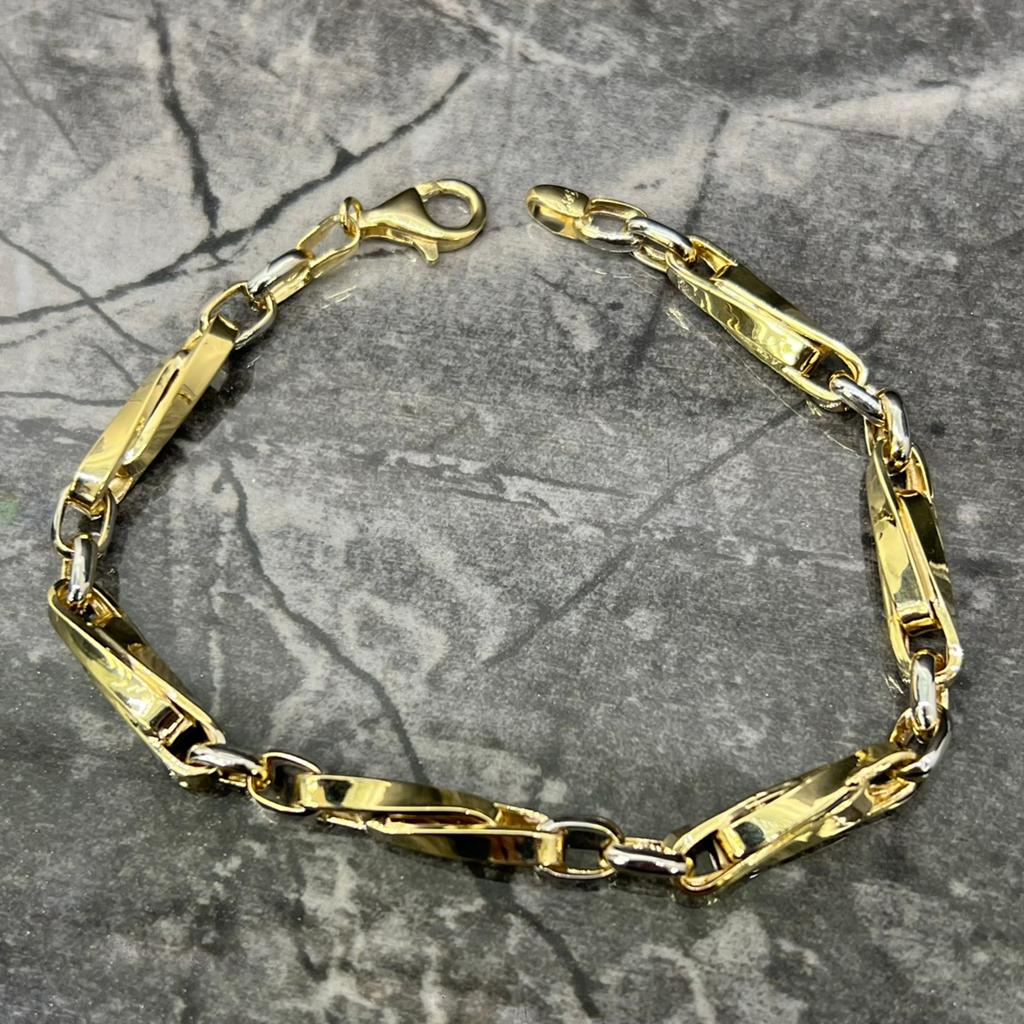 14k gouden armband prachtig schakel, Ophalen of Verzenden, Nieuw, Goud