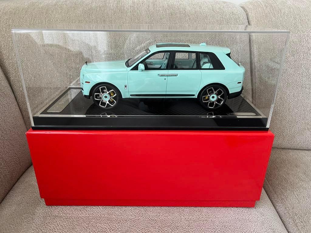 SALE! Henson Heaven YY Rolls Royce Cullinan Tiffany Green, Hobby en Vrije tijd, Modelauto's | 1:18, Ophalen of Verzenden, Zo goed als nieuw