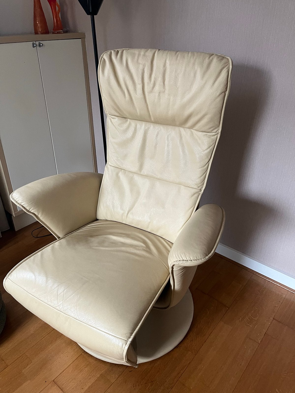 2 Leren relaxfauteuils, Huis en Inrichting, Fauteuils, Ophalen, Gebruikt, 100 tot 125 cm, Leer
