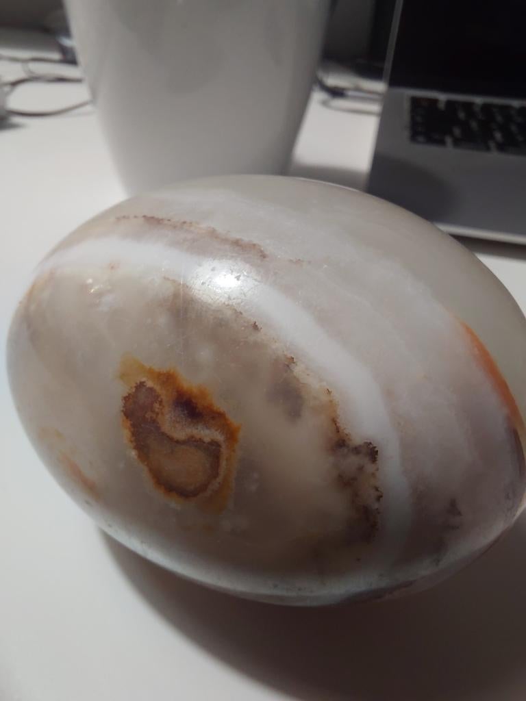 Grote bloemagaat ei - Hoge kwaliteit uit Madagaskar, Ophalen of Verzenden, Mineraal