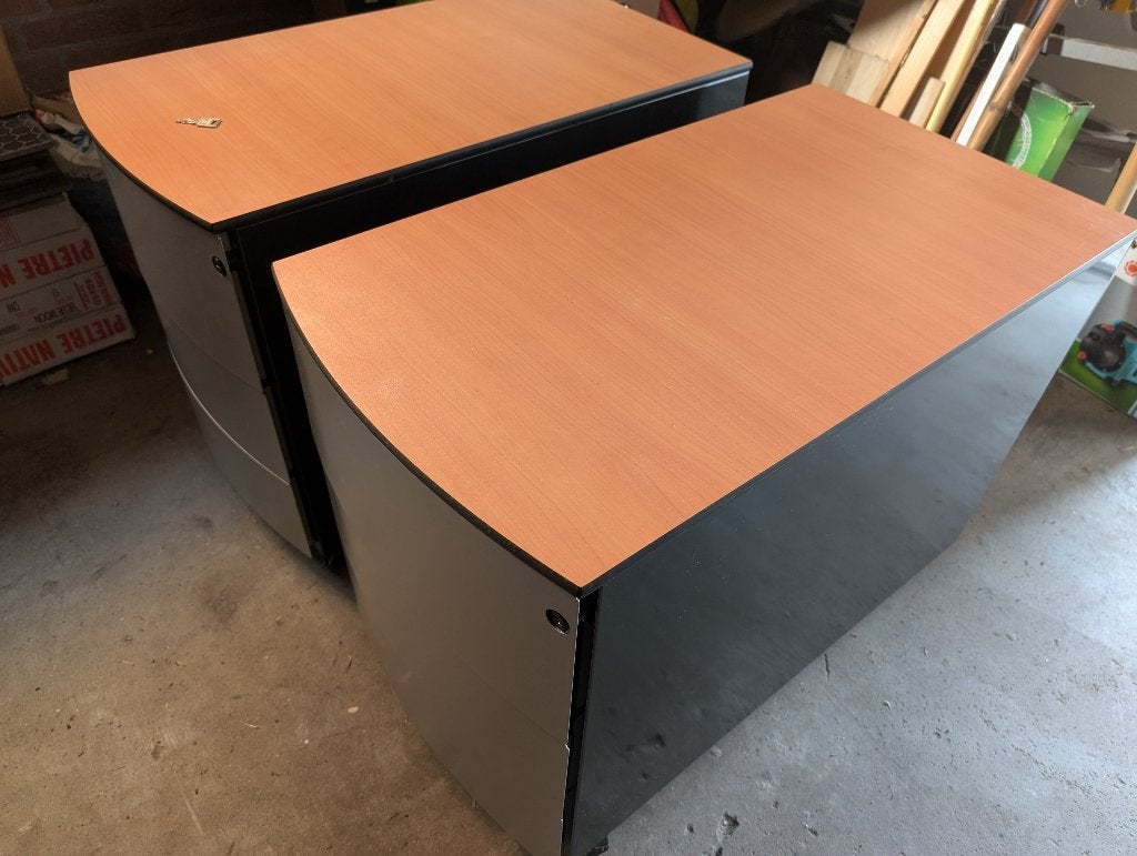2 stevige verrijdbare ladekasten, Huis en Inrichting, Ophalen, Minder dan 50 cm, 75 cm of meer, Zo goed als nieuw