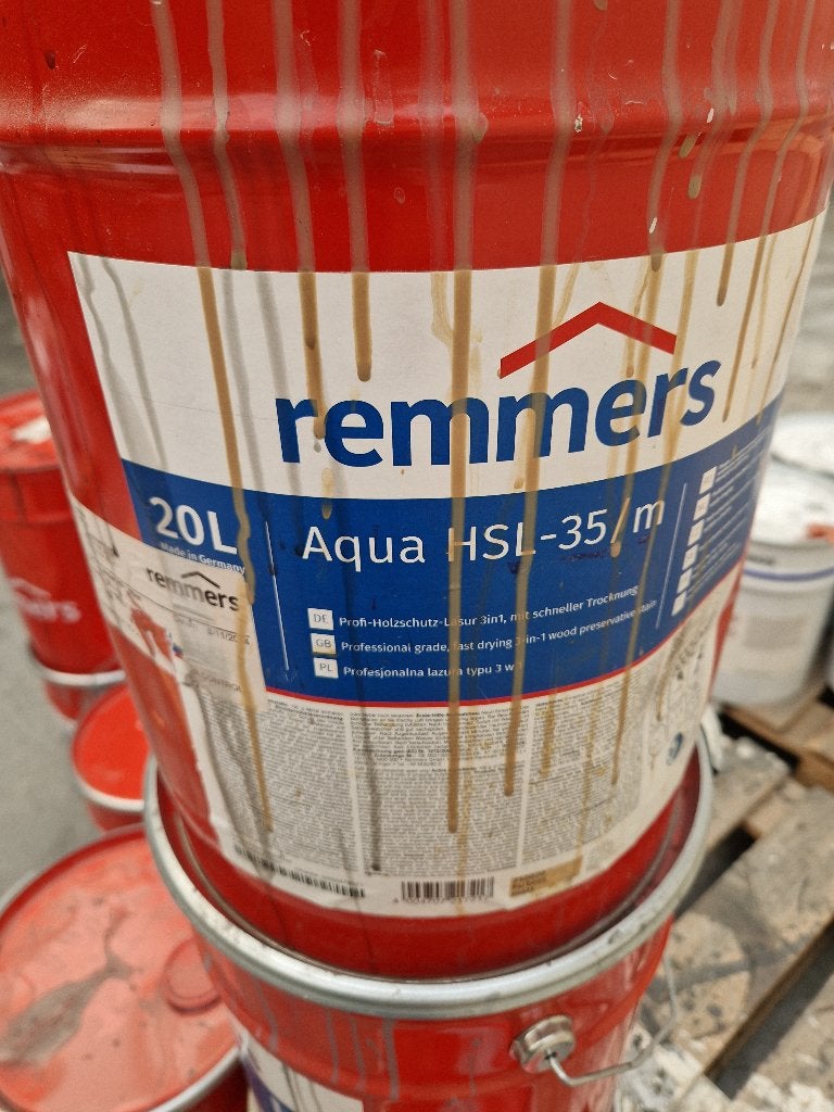 Beits. Aqua HSL van Remmers in diverse kleuren, Doe-het-zelf en Verbouw, Verf, Beits en Lak, Ophalen, Overige kleuren, Beits, Zo goed als nieuw