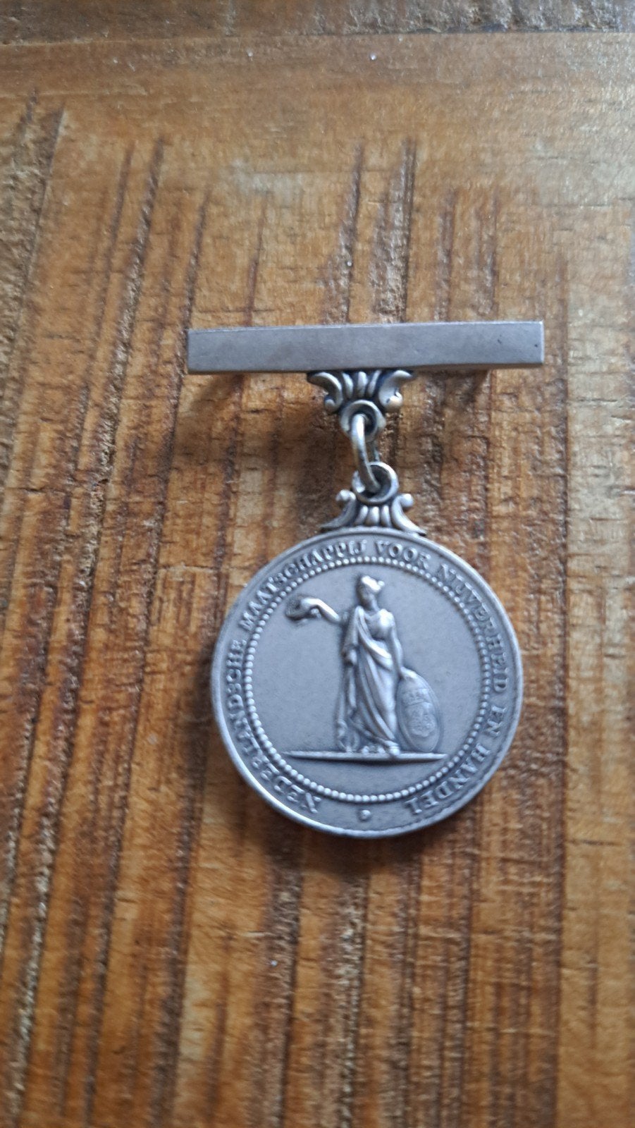 Zilveren medaille Nederlandse Maatschappij voor Nijverheid, Ophalen of Verzenden, Zilver, Nederland