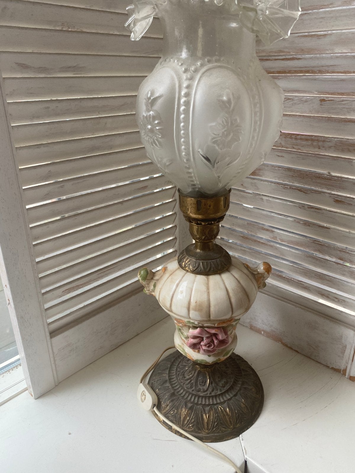 Brocante lamp, Ophalen